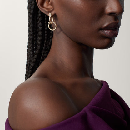 [Luna Brilliance] JUSTE FULL DIAMOND DOUBLE EARRINGS