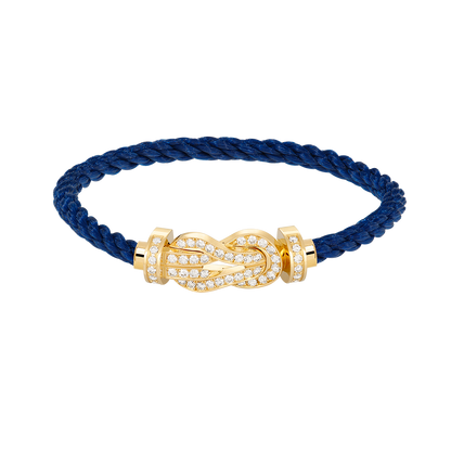 [Luna Brilliance]CHANCE LARGE 8 FIGURE BUCKLE FULLDIAMOND BRACELET GOLD