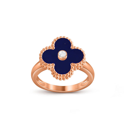 [Luna Brilliance]CLOVER DIAMOND RING ROSE GOLD COLLECTION