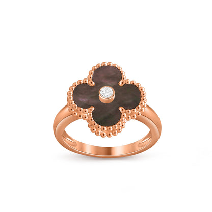 [Luna Brilliance]CLOVER DIAMOND RING ROSE GOLD COLLECTION