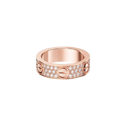 [Luna Brilliance] LOVE RING 5.5MM DIAMONDS PAVED