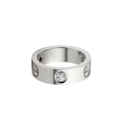 [Luna Brilliance] LOVE 5.5MM 3 DIAMOND RING