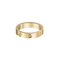 [Luna Brilliance] LOVE 4MM 1 DIAMOND RING