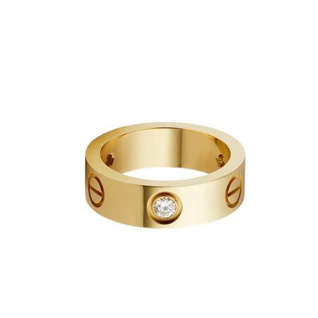 [Luna Brilliance] LOVE 5.5MM 3 DIAMOND RING
