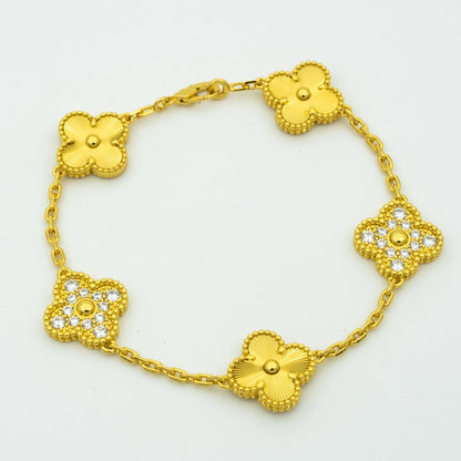 [Luna Brilliance] CLOVER 5 MOTIF LASER BRACELET COLLECTION