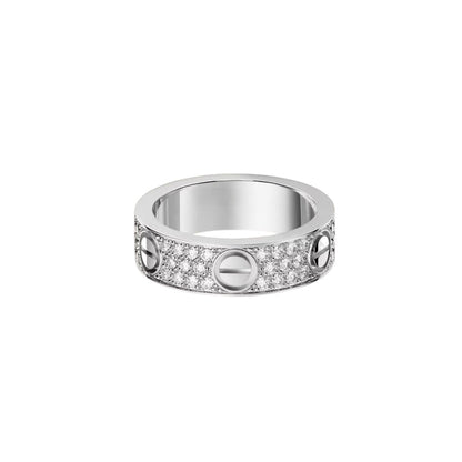 [Luna Brilliance] LOVE RING 5.5MM DIAMONDS PAVED