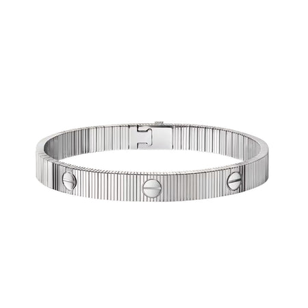 [Luna Brilliance]Clover & Love Sliver 2-Piece Bracelet Stack Set