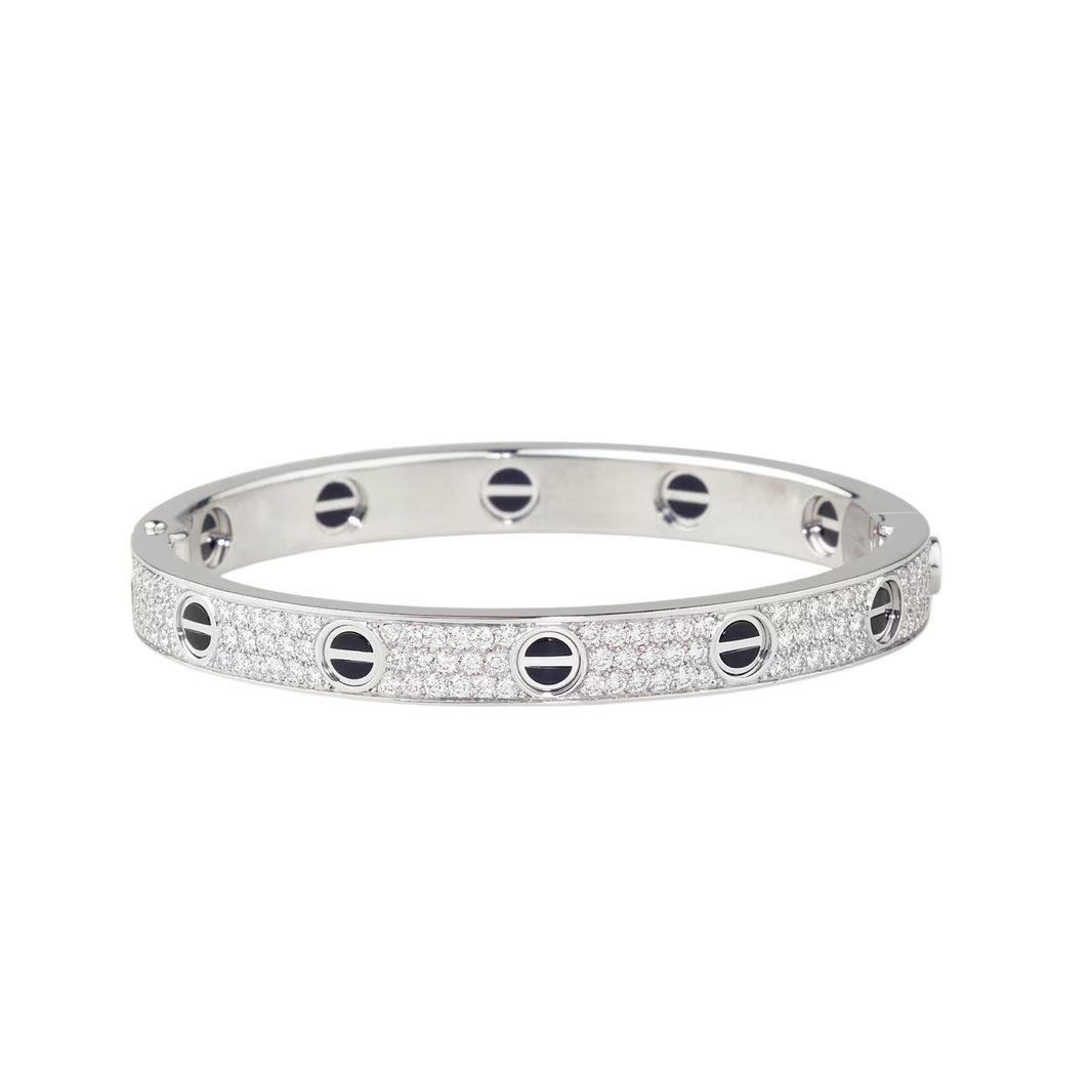 [Luna Brilliance] LOVE BRACELET 6.1MM DIAMOND-PAVED CERAMIC
