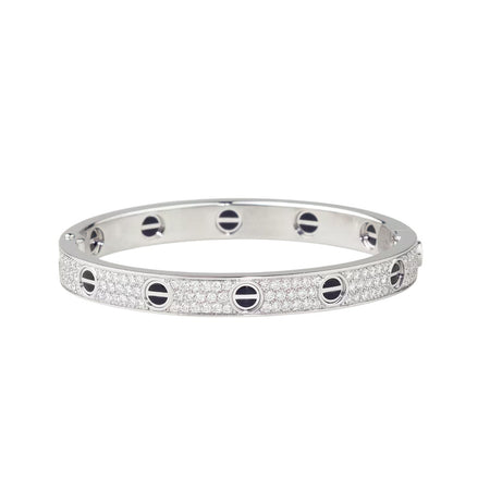 [Luna Brilliance] LOVE BRACELET 6.1MM DIAMOND-PAVED CERAMIC