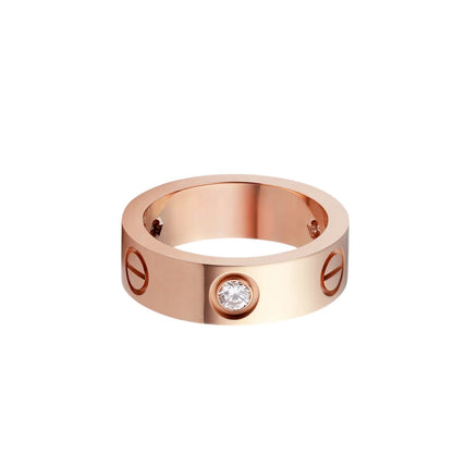 [Luna Brilliance] LOVE 5.5MM 3 DIAMOND RING