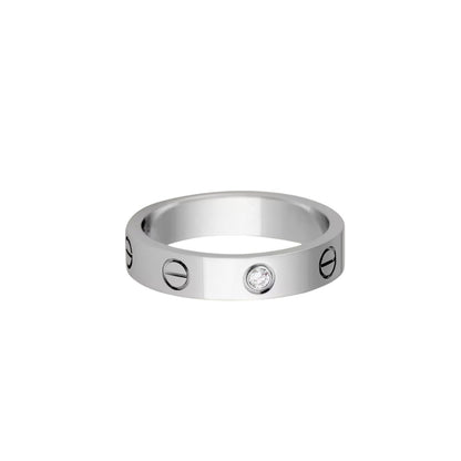 [Luna Brilliance] LOVE 4MM 1 DIAMOND RING