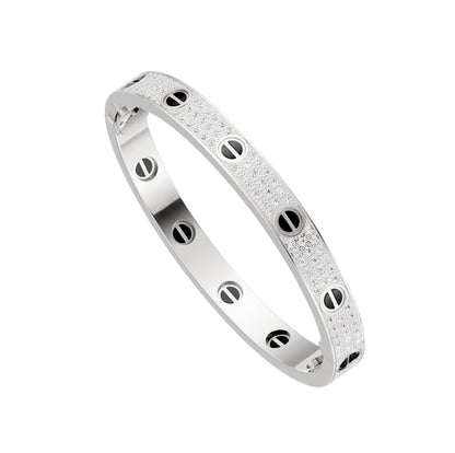 [Luna Brilliance] LOVE BRACELET 6.1MM DIAMOND-PAVED CERAMIC