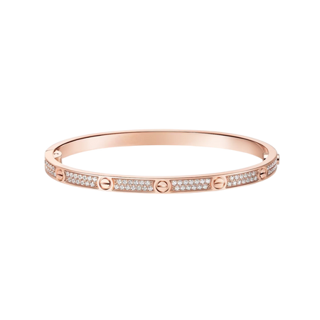 [Luna Brilliance] LOVE BRACELET 3.65MM DIAMOND-PAVED