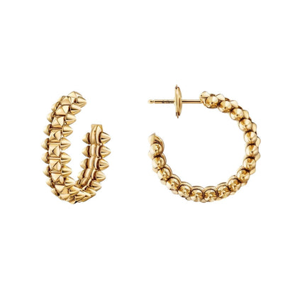 [Luna Brilliance] CLASH SMALL HOOP EARRINGS