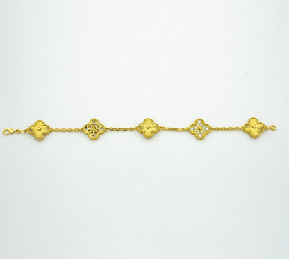 [Luna Brilliance] CLOVER 5 MOTIF LASER BRACELET COLLECTION