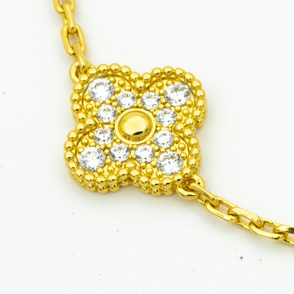 [Luna Brilliance] CLOVER 5 MOTIF LASER BRACELET COLLECTION