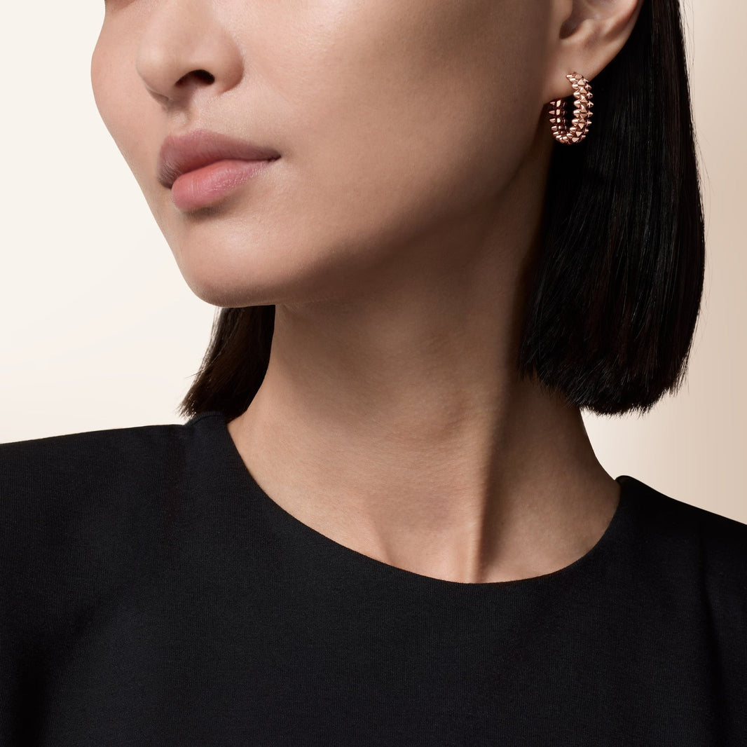 [Luna Brilliance] CLASH SMALL HOOP EARRINGS