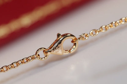 [Luna Brilliance]LOVE NECKLACE PINK GOLD AND SILVER