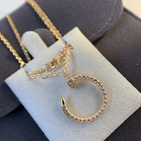 [Luna Brilliance]JUSTE NECKLACE PINK GOLD DIAMONDS