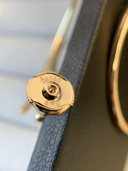 [Luna Brilliance]JUSTE EARRINGS GOLD DIAMONDS 1.8MM