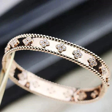 [Luna Brilliance]CLOVER BRACELET 8MM DIAMONDS