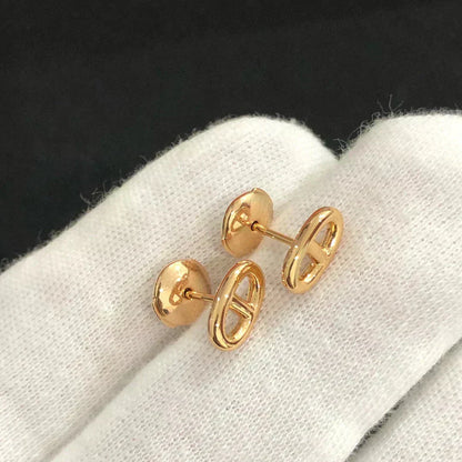 [Luna Brilliance]CHAINE SMALL EARRINGS GOLD AND SILVER