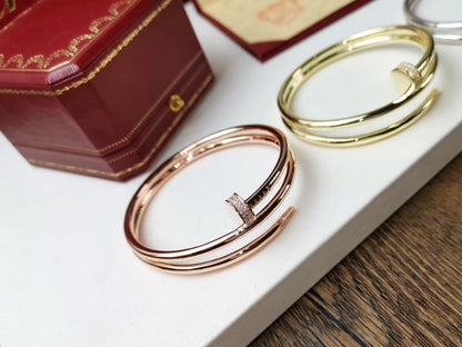 [Luna Brilliance]JUSTE BRACELET 3.5MM DOUBLE ROW DIAMOND