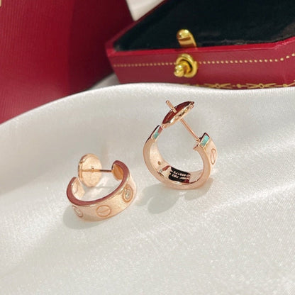 [Luna Brilliance] LOVE EARRINGS 5.7MM 2 DIAMONDS