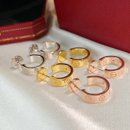 [Luna Brilliance] LOVE EARRINGS 5.7MM 2 DIAMONDS