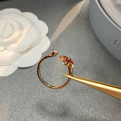 [Luna Brilliance]STAR 1 DIAMOND OPEN RING