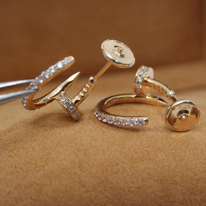 [Luna Brilliance] JUSTE FULL DIAMOND SMALL EARRINGS