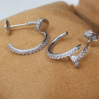 [Luna Brilliance] JUSTE FULL DIAMOND SMALL EARRINGS