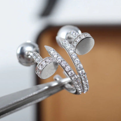 [Luna Brilliance] JUSTE FULL DIAMOND SMALL EARRINGS