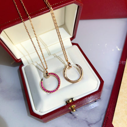 [Luna Brilliance] JUSTE NECKLACE RED FULL DIAMONDS