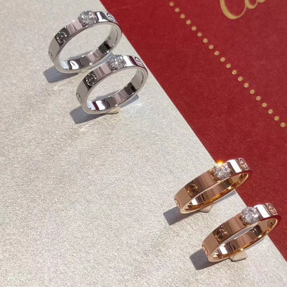 [Luna Brilliance]LOVE RING 3.6MM 1 BIG DIAMOND
