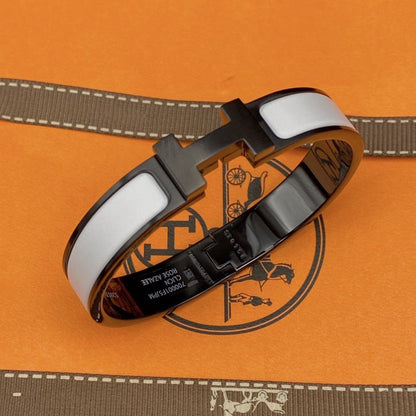[Luna Brilliance]H BRACELET 12MM BLACK WHITE CERAMIC