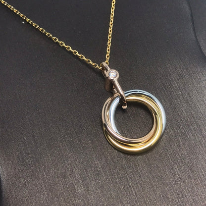 [Luna Brilliance] TRINITY  NECKLACE 1 DIAMOND