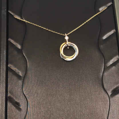 [Luna Brilliance] TRINITY  NECKLACE 1 DIAMOND