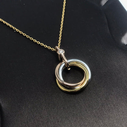 [Luna Brilliance] TRINITY  NECKLACE 1 DIAMOND