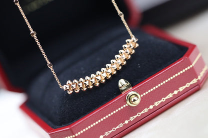 [Luna Brilliance]CLASH PINK GOLD NECKLACE