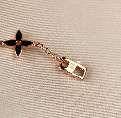 [Luna Brilliance]STAR AND SUN 7 MOTIFS GOLD BRACELET