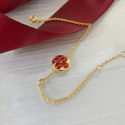 [Luna Brilliance]SUN PEDANT CARNELIAN BRACELET