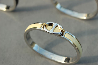 [Luna Brilliance]CLIC CHAINE SILVER BRACELET