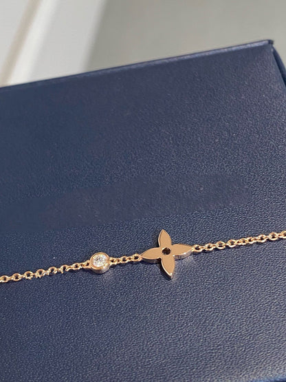 [Luna Brilliance]STAR DIAMOND PINK GOLD BRACELET
