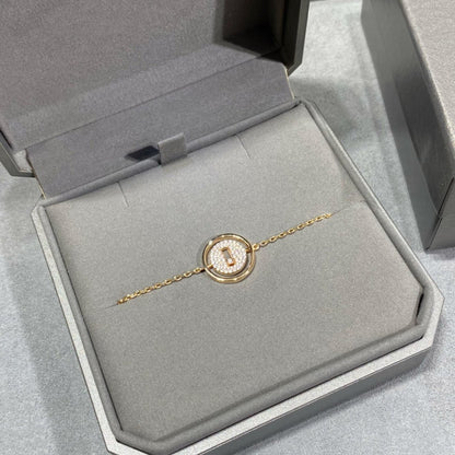 [Luna Brilliance]LUCKY MOVE DIAMOND PAVED BRACELET