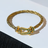 [Luna Brilliance]FORCE 10 GOLD GREEN DIAMOND PAVED