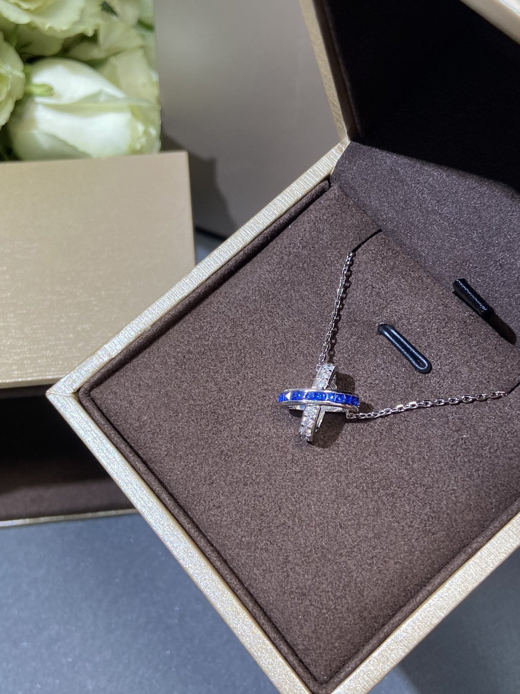 [Luna Brilliance]LIENS DIAMOND SILVER NECKLACE