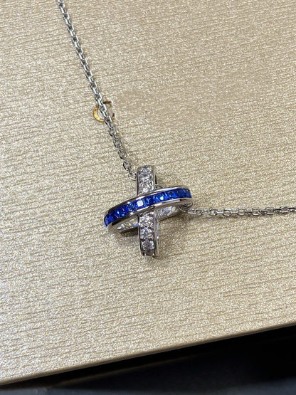 [Luna Brilliance]LIENS DIAMOND SILVER NECKLACE