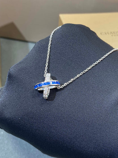 [Luna Brilliance]LIENS DIAMOND SILVER NECKLACE