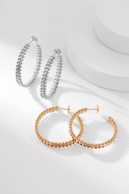 [Luna Brilliance]CLASH HOOP EARRINGS